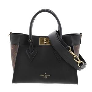 LOUIS VUITTON On My Side Bag Handbag Monogram Brown Black